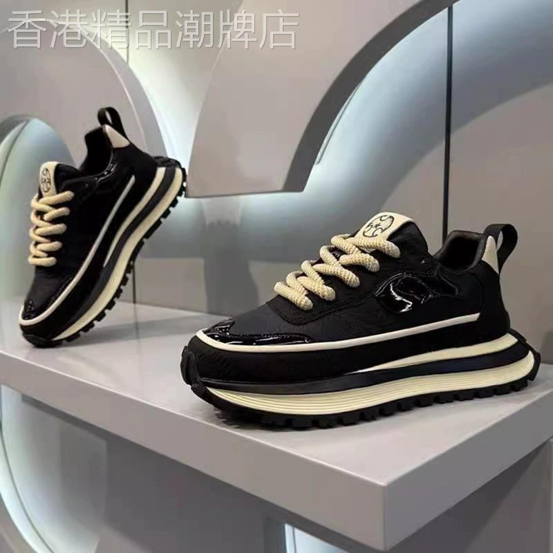 潮牌男鞋新款简约高端休闲运动鞋男韩版潮流时百搭厚底跑步老爹鞋