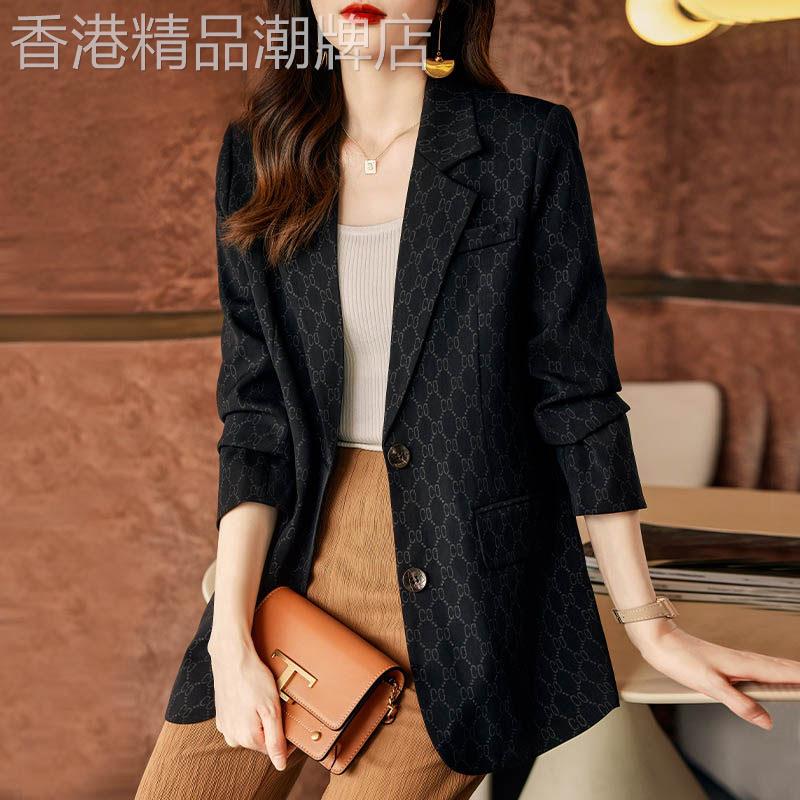 黑色休闲小西装外套女2026春秋装新款韩版高级感职业气质西服上衣