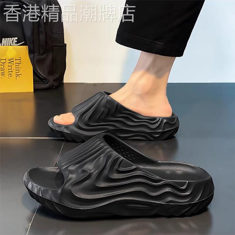 潮鞋拖鞋男夏季2026新款外穿运动凉拖厚底防滑软底居家涉水一字拖