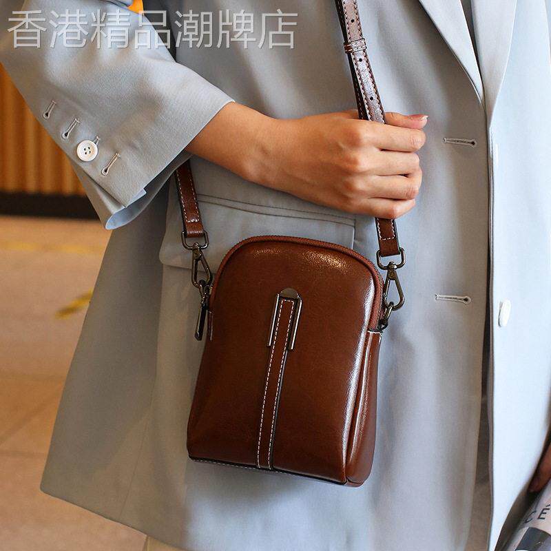 法国正品MK Jessie真皮手机包女爆款小包包女包百搭夏单肩斜挎包