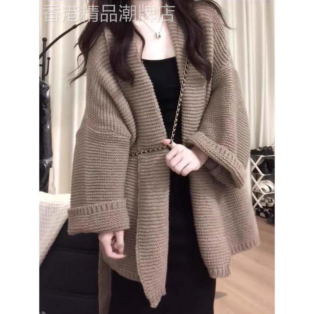 针织开衫女春秋2025新款宽松外穿慵懒风中长款高级感毛衣外套上衣
