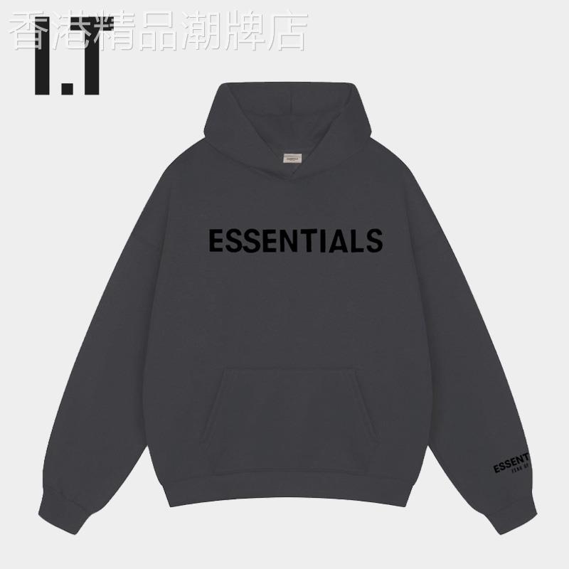 FOG复线ESSENTIALS字母连帽卫衣高街宽松欧美加绒外套男女同款潮