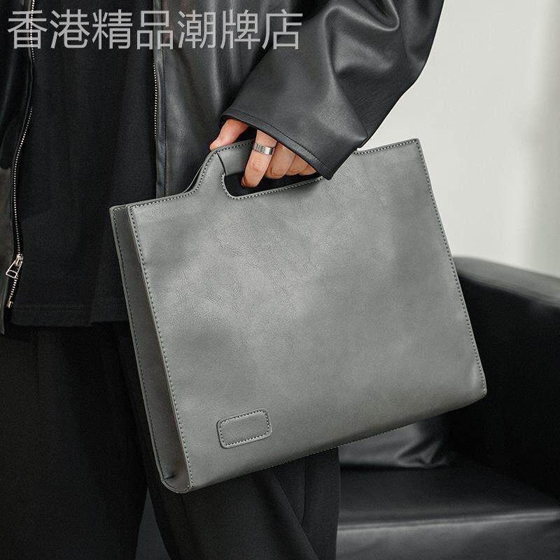 潮牌手拎包男包商务复古文件包手提包韩版男士单肩包信封包斜挎包