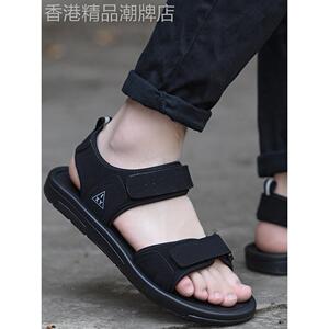 潮牌夏季新款开车皮凉鞋男户外运动越南沙滩鞋百搭休闲防滑凉拖鞋
