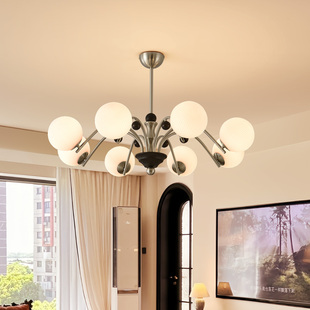 法式 主灯 中古vintage客厅吊灯覆古魔豆灯卧室高级感灯具2025新款