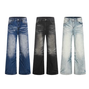 男立体猫须cleanfit长裤 型牛仔裤 高工艺水洗646宽松直筒版 Goinsk