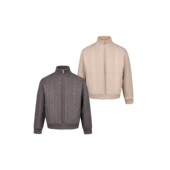 男女春季 Goinsk 麦穗编织高领针织开衫 加绒毛衣软糯肌理休闲外套