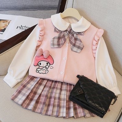 美乐蒂裙子儿童秋冬季连衣裙长袖生日女童三丽鸥女生公主裙洛丽塔
