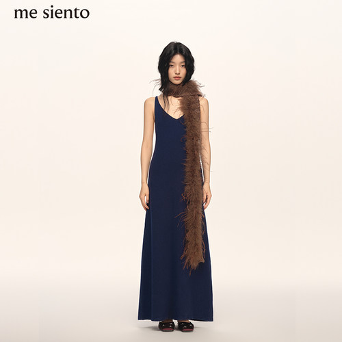 mesiento25AW羊毛针织围巾