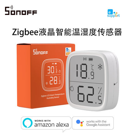 SONOFF SNZB-02D Zigbee液晶智能温湿度感测器带LCD屏实时监测
