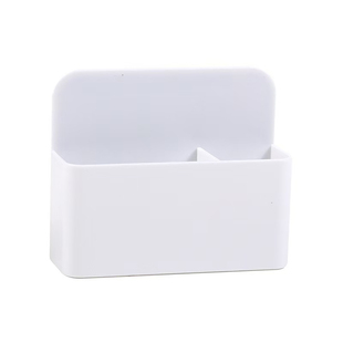 磁性收纳笔筒可吸式白板笔收纳盒黑板大容量磁铁笔盒磁力吸粉笔挂墙黑板擦盒笔盒(整箱168个可批发)