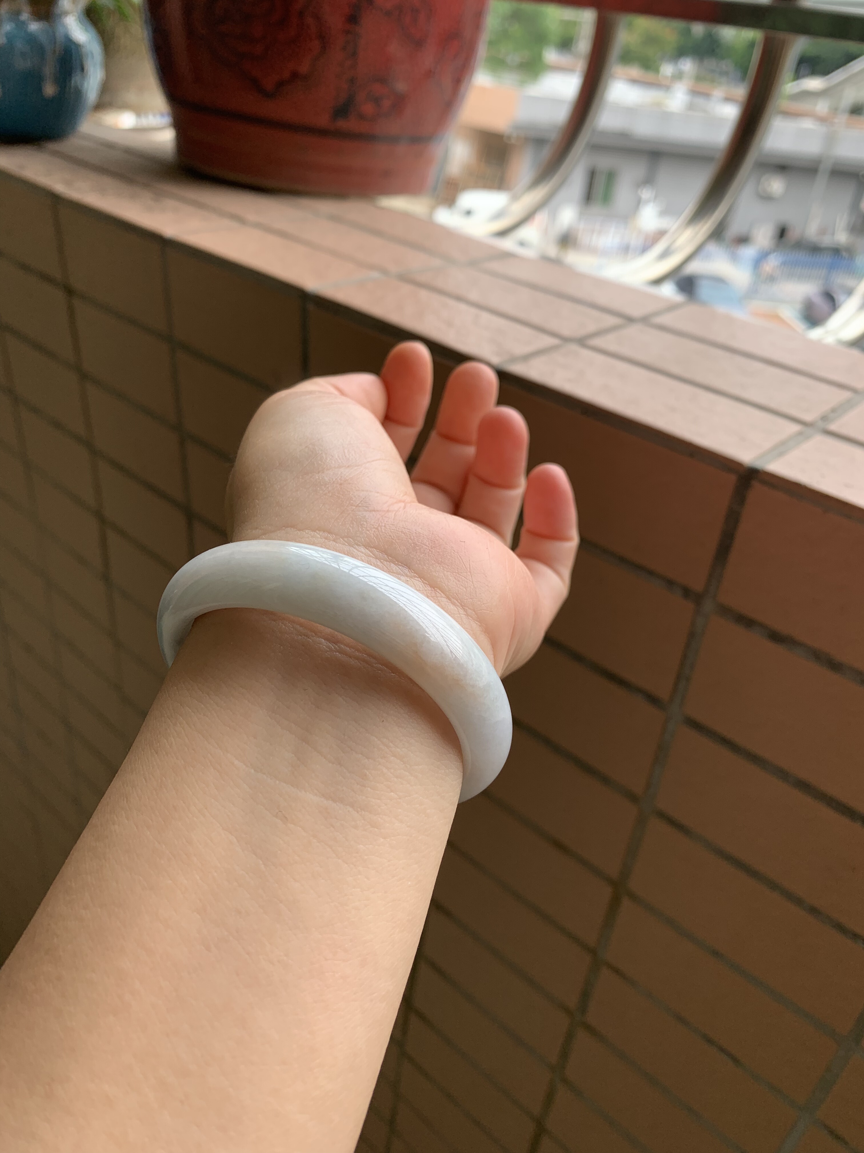 56-13.4-7.8缅甸纯天然A货翡翠淡绿色洒金完美证书328保真