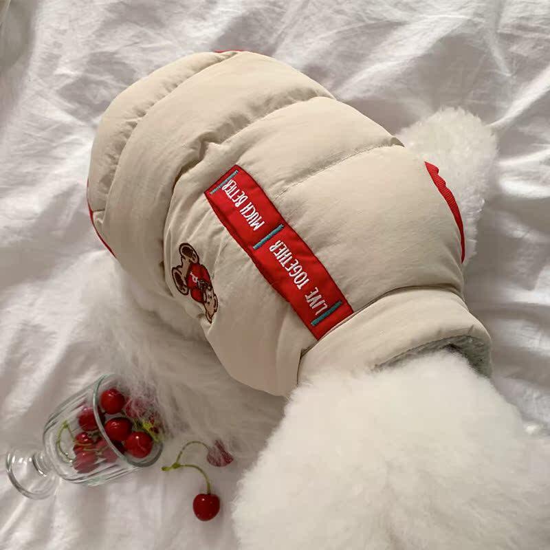 狗狗秋冬装泰迪棉衣比熊