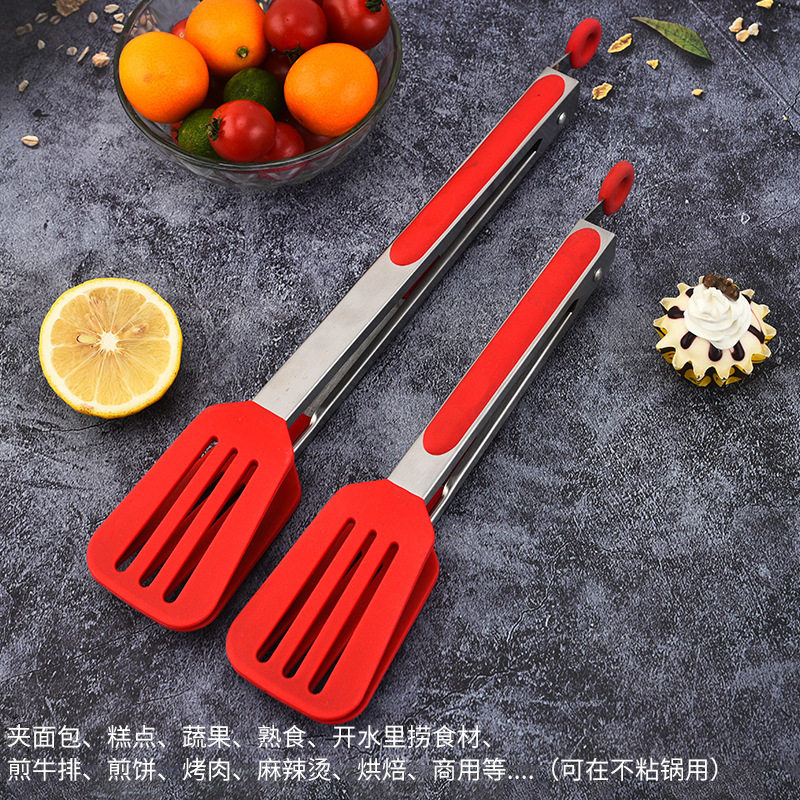 食物夹硅胶食品夹厨房夹