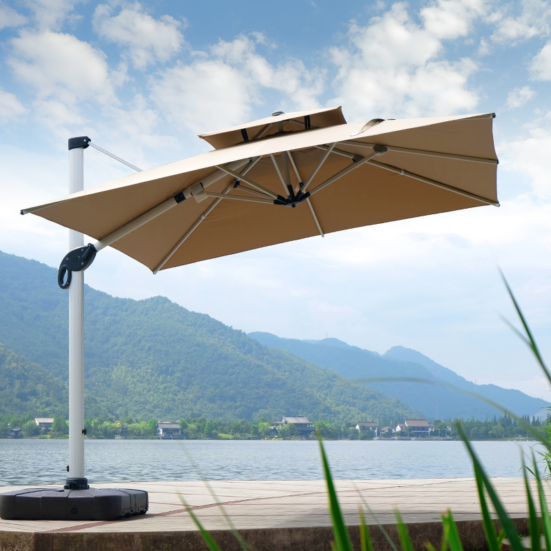 绿水雅客花园罗马伞户外遮阳伞