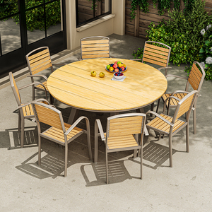 户外塑木桌椅庭院防水防晒