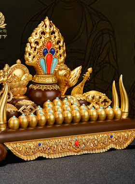 铜百宝座总集摆件慧宝摩尼宝百宝总集五妙欲供品居家供具用品