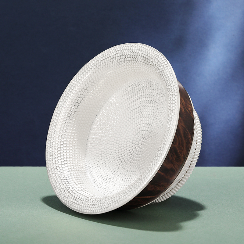 S990纯银西藏藏式包银木碗家用酥油茶碗糌粑碗银水碗蒙古族酒碗