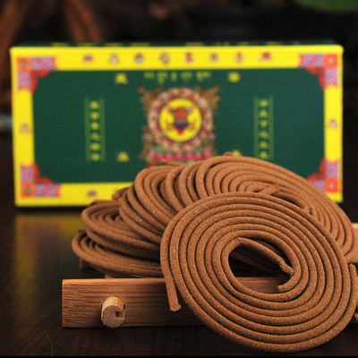 藏香盘香西藏藏香法藏香坊藏密真香净化空气圆满盘薰香微盘 40片