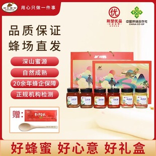 十堰特产蜂蜜礼盒装神农蜂语山花菊花洋槐蜜成熟蜜蜂糖送伴手礼品