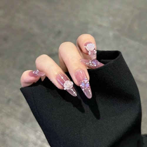 小红书网红同款光疗甲手工穿戴甲