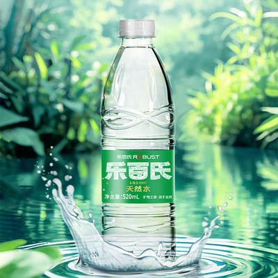 乐百氏天然水520ml*24瓶整箱包邮