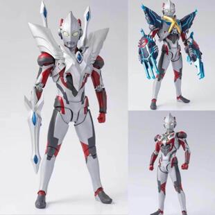 艾克斯哥莫拉装甲SHF奥特曼手办关节可动黄金闪耀赛罗格丽乔诺亚