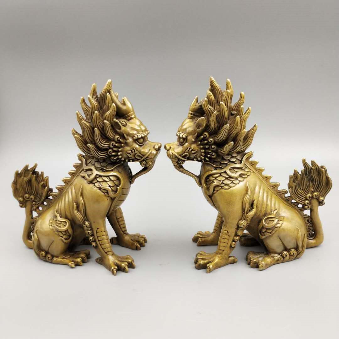 纯铜皮丘貔貅摆件工艺品摆设