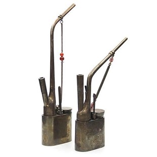 古玩仿古水烟壶福寿星水烟斗过滤烟嘴水烟袋烟丝卷烟两用烟具眼袋