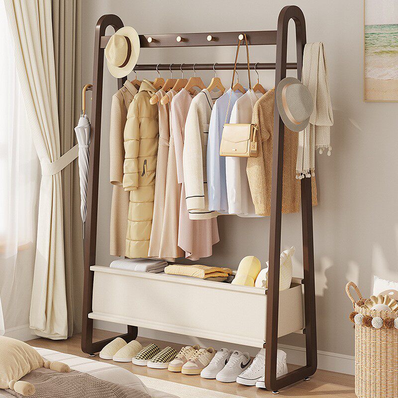 德国精工衣帽架落地卧室轻奢室内挂衣架多功能现代简约家用收纳衣