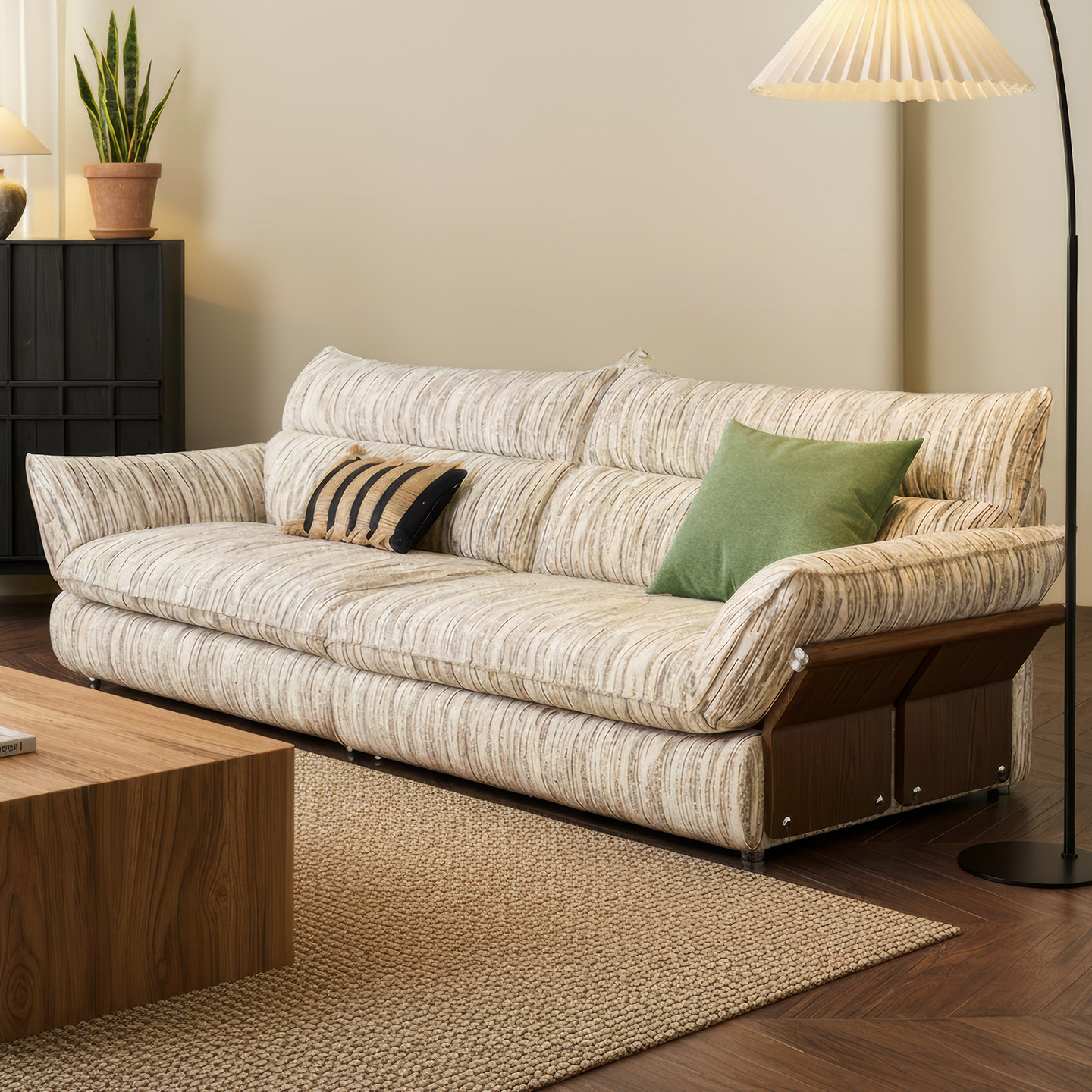 青竹邻/云畔沙发棉麻布艺沙发可全拆洗客厅2025年新款中古风正版