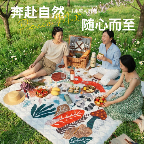 牧彻野餐垫可固定送地钉