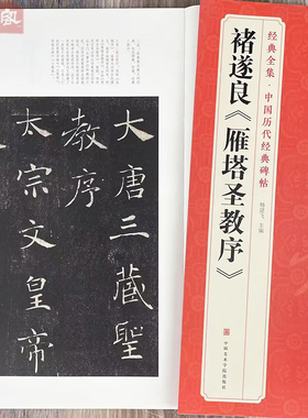 褚遂良雁塔圣教序 经典全集中国历代经典碑帖 褚体楷书原帖全文书法毛笔练字帖 附简体旁注 中国美术学院出版社