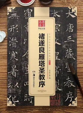 褚遂良雁塔圣教序 中国书法传世碑帖精品 褚体楷书书法毛笔字帖 原碑帖附简体旁注 湖南美术出版社