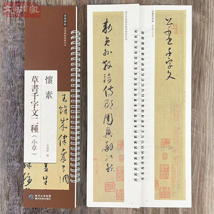 怀素小草千字文 近距离临摹字卡 贵州民族出版社 怀素草书原帖附繁体旁注书法毛笔练字帖临摹范本 弘蕴轩
