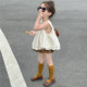 儿童小女孩韩版 女童套装 花苞短裤 女宝宝吊带背心娃娃衫 两件套 夏装
