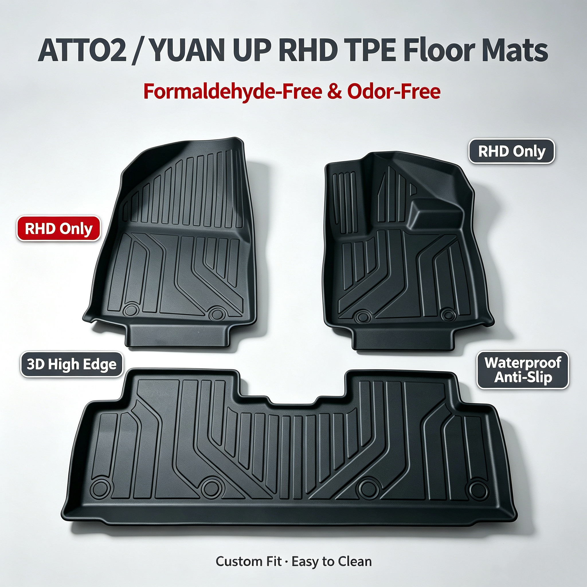 元up右舵脚垫 BYD ATT专车专用脚垫