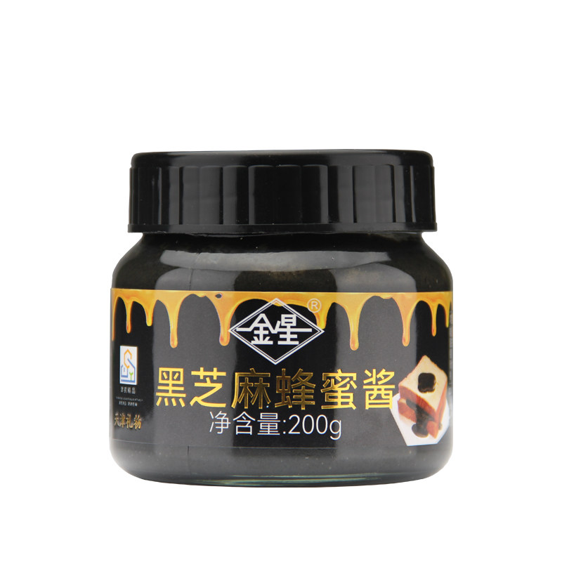 金星蜂蜜黑芝麻酱200g西式烘焙面包夹心早餐调味酱