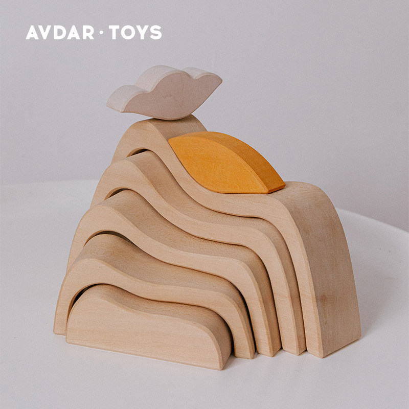 阿吾达AVDAR 山丘积木玩具 进口水性漆椴木实木男女儿童益智玩具,玩具/童车/益智/积木/模型,木质积木,淘宝优惠券,粉丝福利购,淘宝优惠卷
