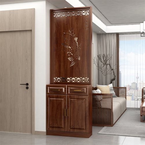 屏风隔断客厅2024新款玄关柜入户正对大门遮挡简约现代新中式柜子