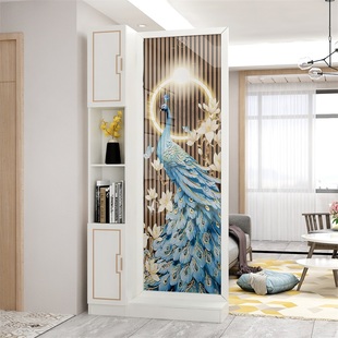 2022新款入户客厅屏风隔断实木简约现代轻奢进正对大门遮挡玄关柜