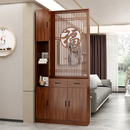 梵致雅中式屏风隔断玄关柜