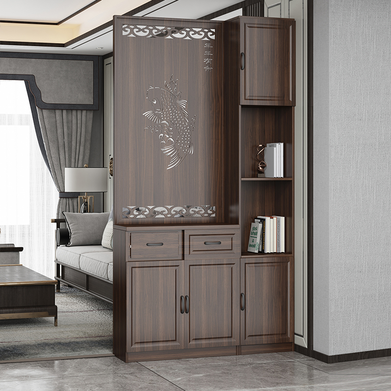 进门入户隔断柜新中式置物架