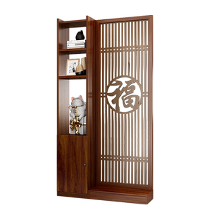 屏风隔断客厅正对大门玄关柜新中式装饰遮挡实木简约现代入户进门