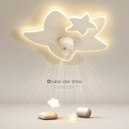 简约现代风扇灯led卧室灯