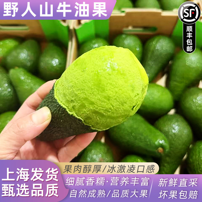 云南野人山牛油果14颗即食鳄梨新鲜水果当季时令鳄梨特大果顺丰