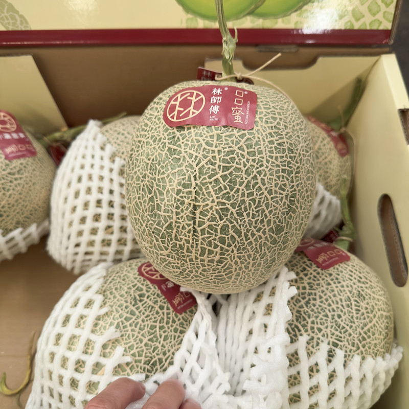 新货正宗林师傅口口蜜瓜6个装糯甜新鲜当季水果海南哈密瓜网纹瓜