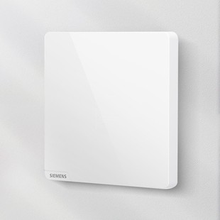 西门子皓彩米绒白空白面板哑光