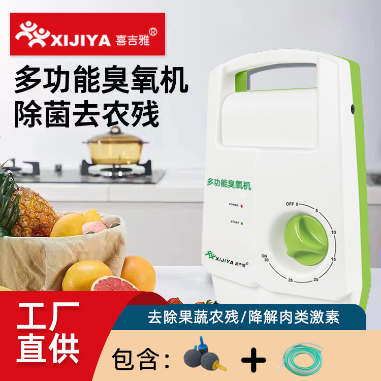 小型果蔬清洗机臭氧消毒家用臭氧发生器除甲醛多功能活氧机除味器