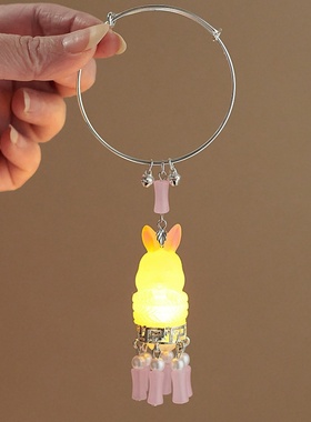 宫廷风超仙发光手镯国潮铃铛流苏带灯手环古风汉服配饰气质手饰女